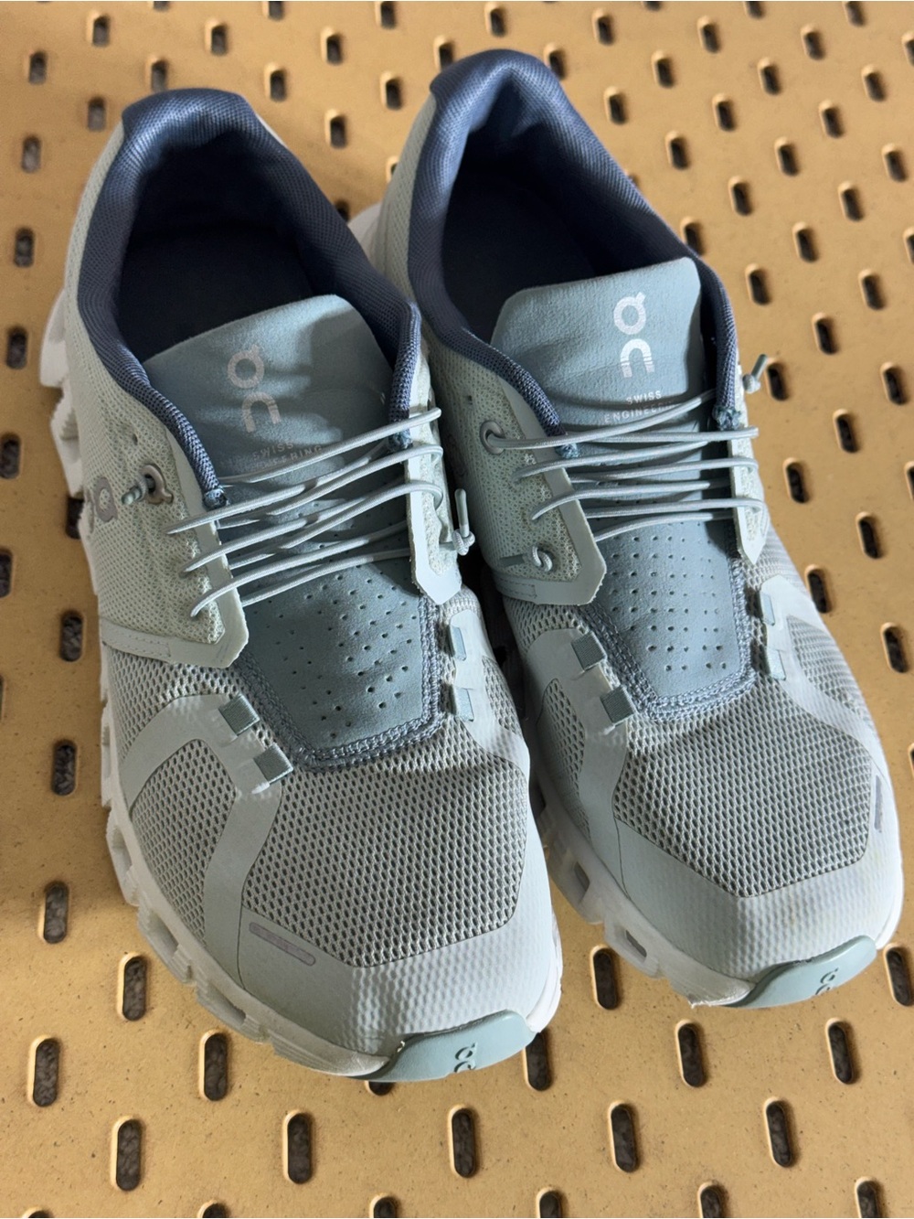 On Running Sneakers Women size 9 Cloud 5 Lightweight cobble Blue surf 59.98895 - Picture 2 of 8